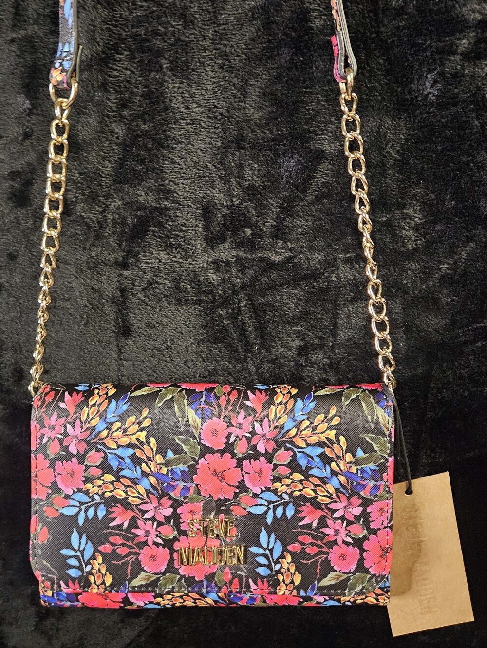 NWT-Steve Madden Blyn Floral Crossbody Wallet Carryall